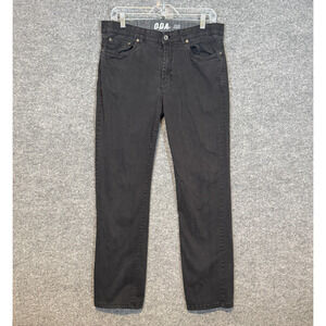 One Day Away Pants Mens 33x30 Black Chino‎ Regular Fit Comfort Stretch Casual
